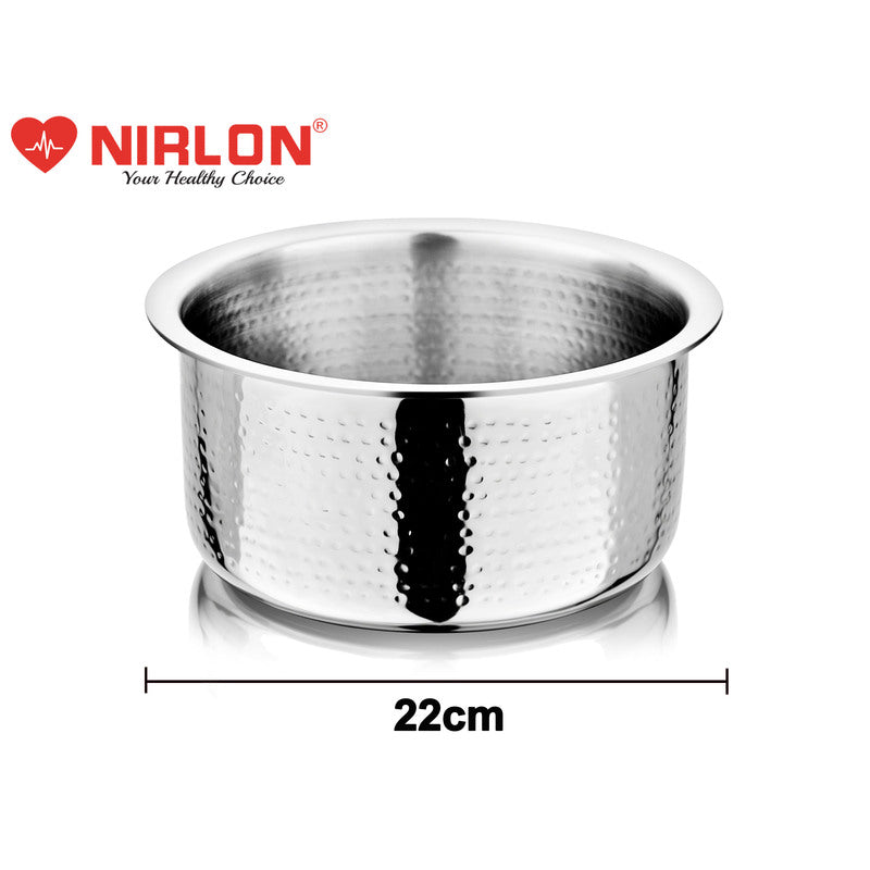 Nirlon Stainless Steel Pateela With Lid - 4200 mL/9 Inches media 4