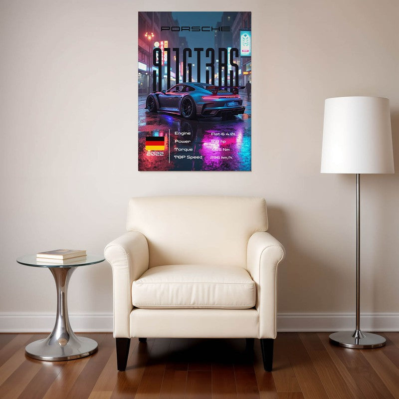 Porsche Pulse Wall Poster