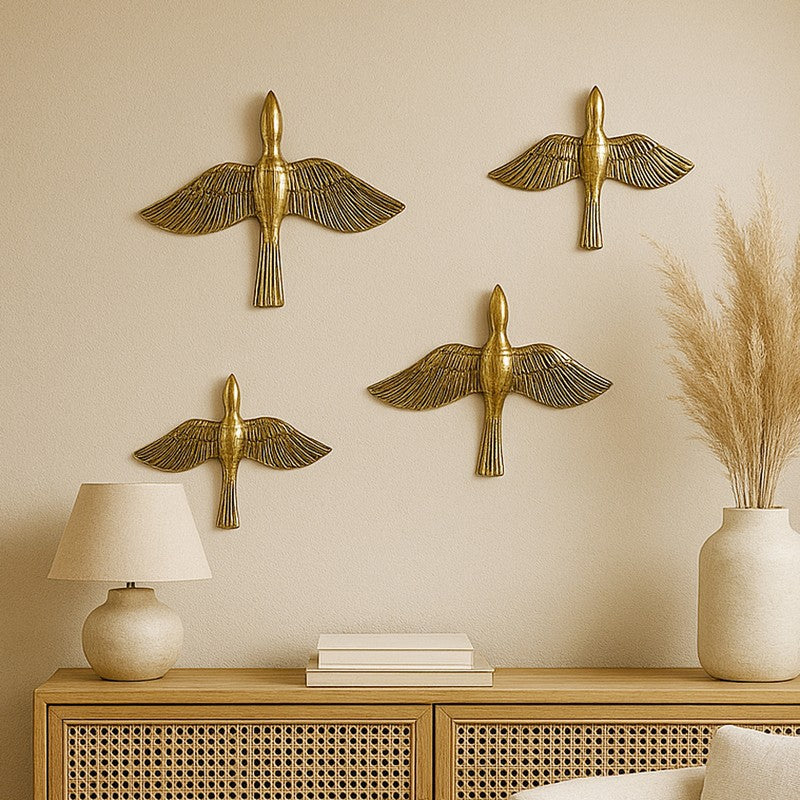 Freedom Flight Aluminium Wall Accents - Set Of Four