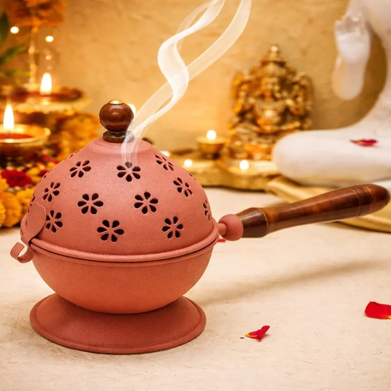 Dhoop Shanti Incense Holder - Brown media 5