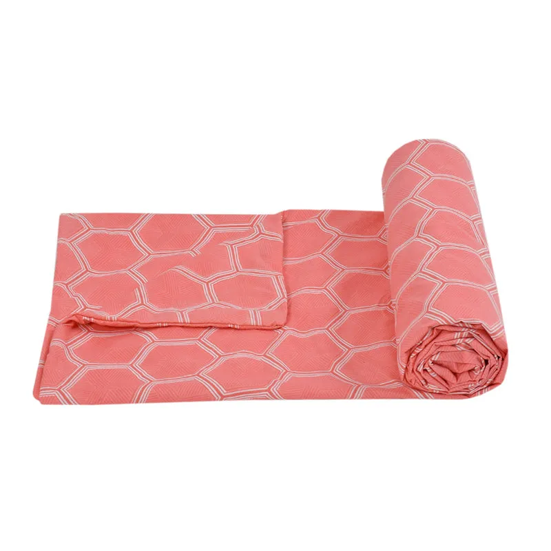 Carrot Hives Cotton Duvet Cover - 210 TC media 5