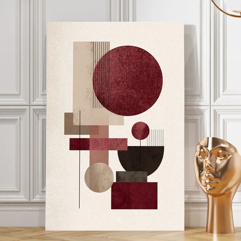 Soft Tone Geometry Canvas Wall Art media 8