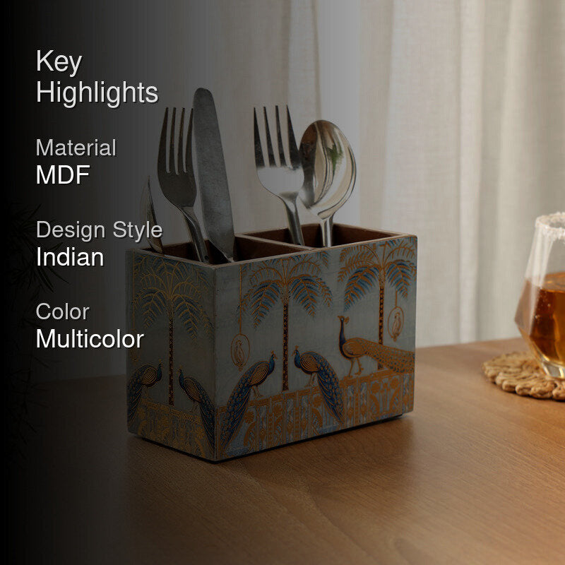 Mayura Neela Double Sectioned Cutlery Stand media 2