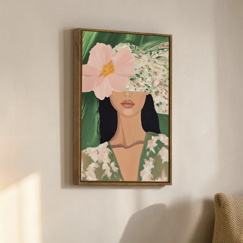 Metro Floral Muse Canvas Wall Art With Frame media 3