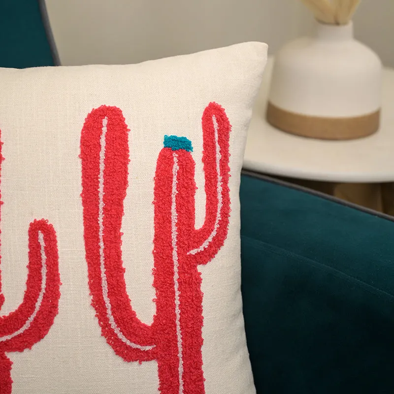 Cacti Comfort Embroidered Cushion Cover media 5