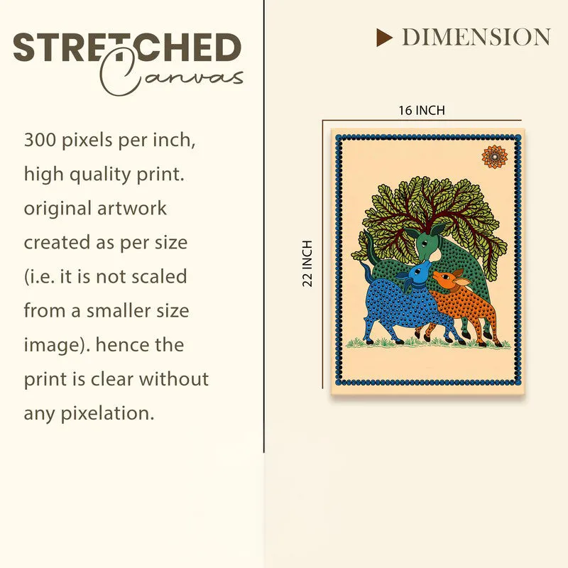 Forest Deer Canvas Wall Art & Paintings media 9