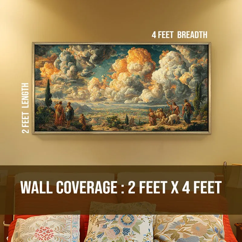 Heavenscape Canvas Wall Painting With Frame media 8
