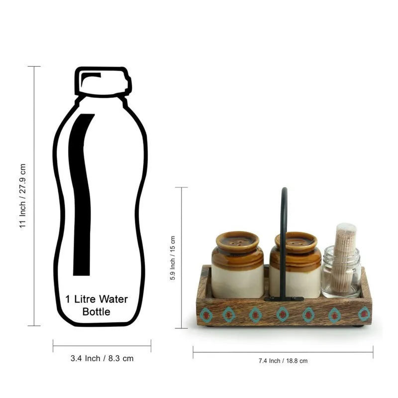 Bharni Salt & Pepper Shaker Set - Four Piece set media 8