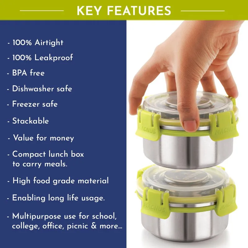 Axiro Lunch Box with Bottle & Lunch Bag - Six Piece Set media 8