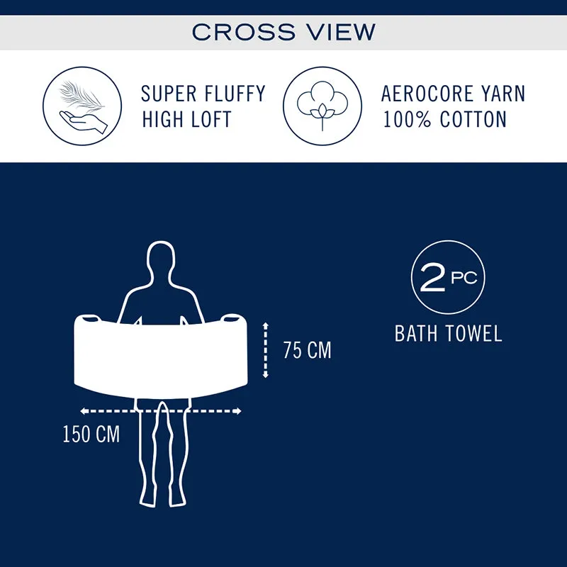 Nautica Riviera Soft Cotton Bath Towel (Dark Grey) - Set Of Two media 7