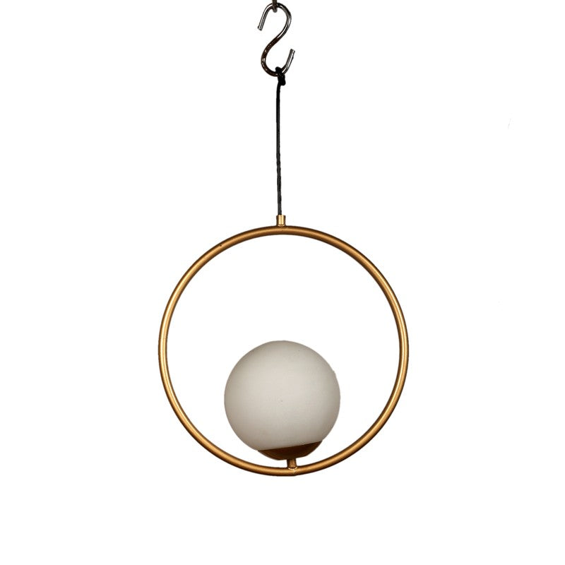 Halo Ring Glass Ceiling Lamp media 3