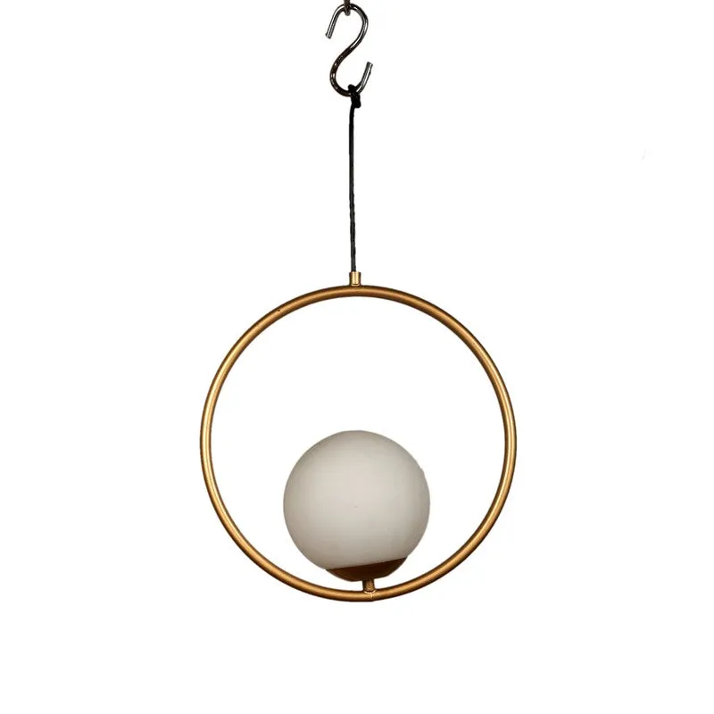 Halo Ring Glass Ceiling Lamp media 3