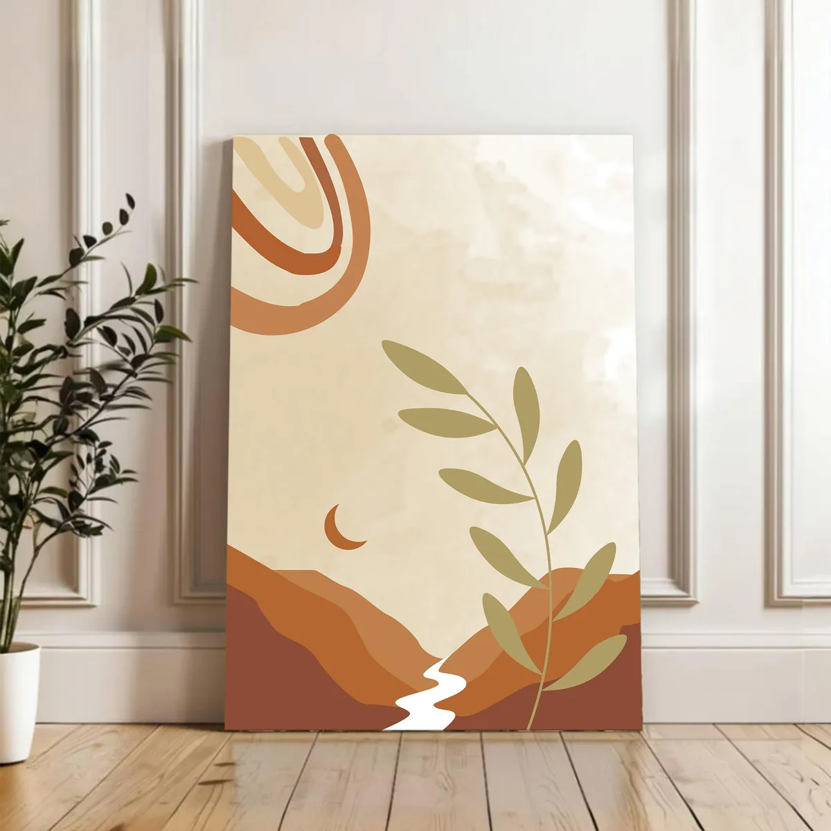 Pastel Path Cotton Canvas Wall Painting media 4