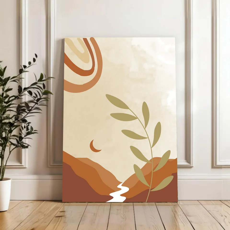 Pastel Path Cotton Canvas Wall Painting media 4