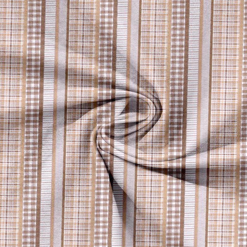 Vizag Modern Cotton Bedsheet (Brown) - 120 TC media 5