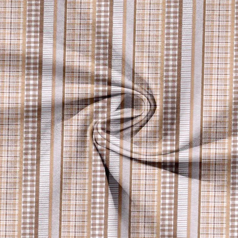 Vizag Modern Cotton Bedsheet (Brown) - 120 TC media 5