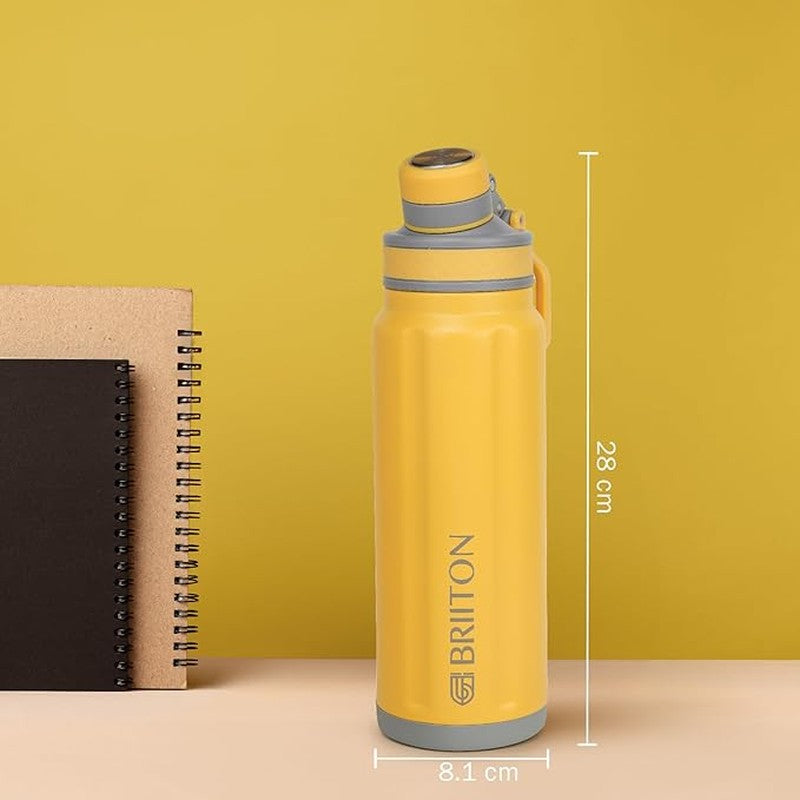 Aqua Alchemy Hot & Cold Thermos Water Bottle (Yellow) - 850 mL media 11