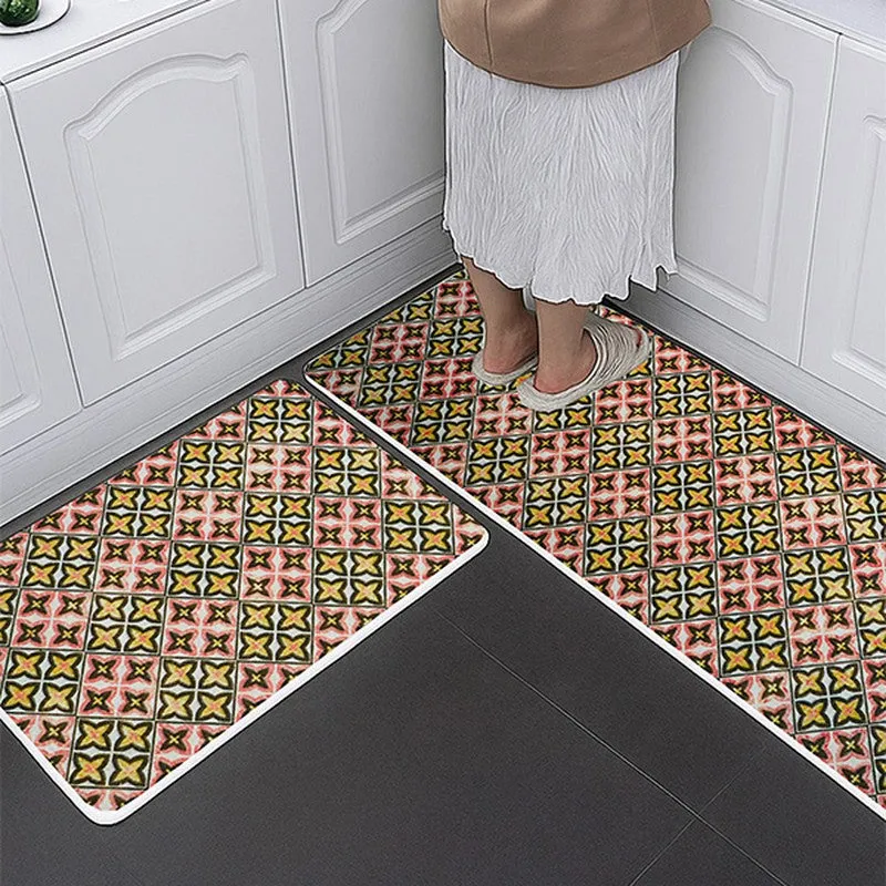 Muted Mosaic Kitchen Floor Mats - Set of Two media 5