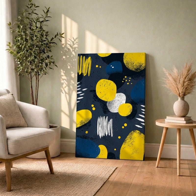 Color Pop Dots Canvas Wall Art