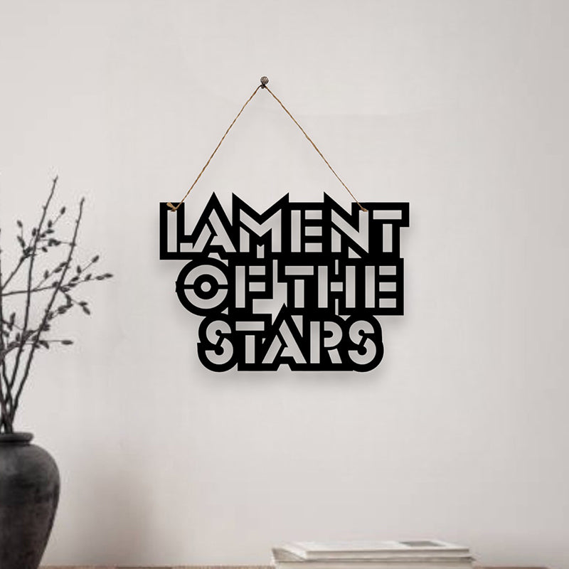 Lament Of Stars Mild Steel Wall Accent