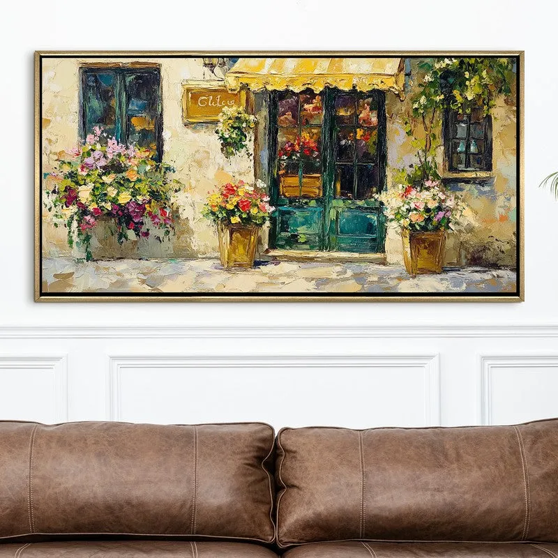 Geranium Canvas Wall Painting With Frame media 4