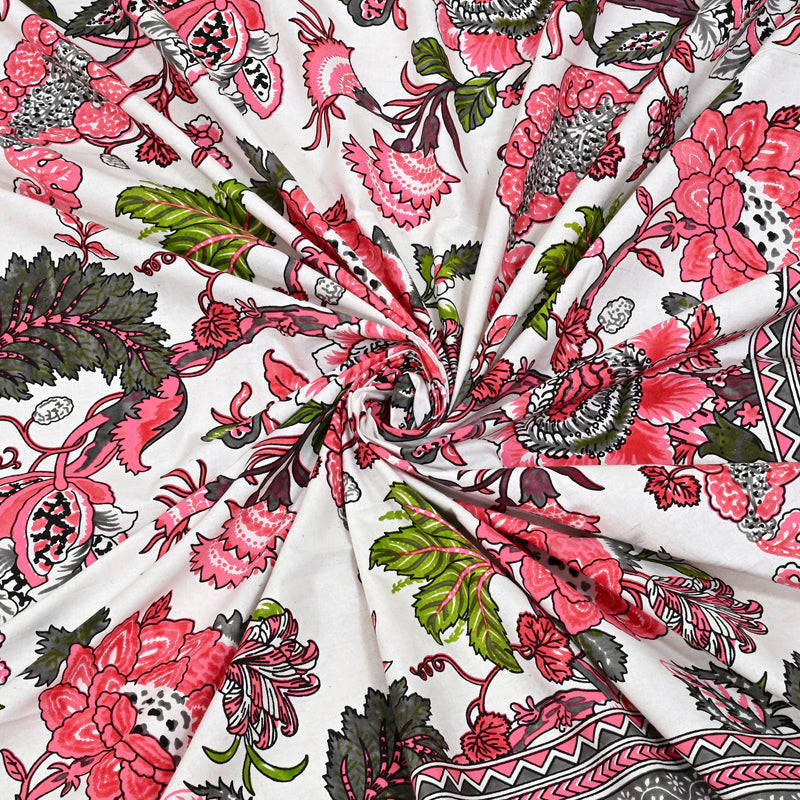Floral Frenzy Cotton Bedsheet - 180 TC media 6
