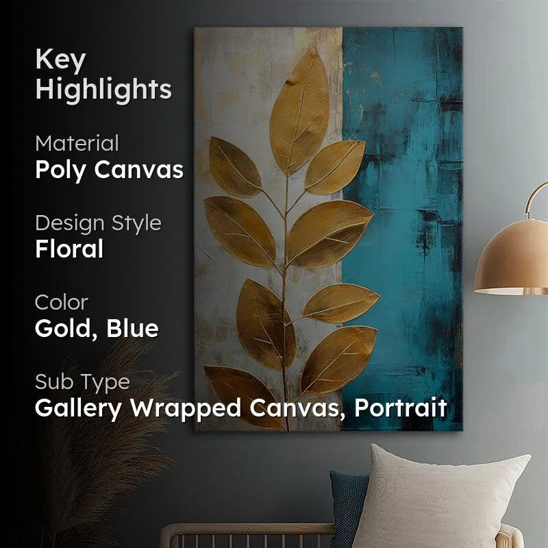 Leaves of Light Poly Canvas Wall Painting media 2