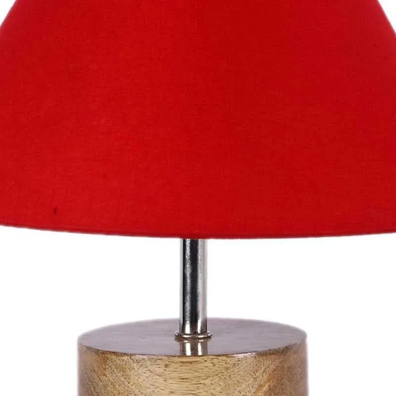 Malta Fabric Table Lamp - Red,Brown media 5