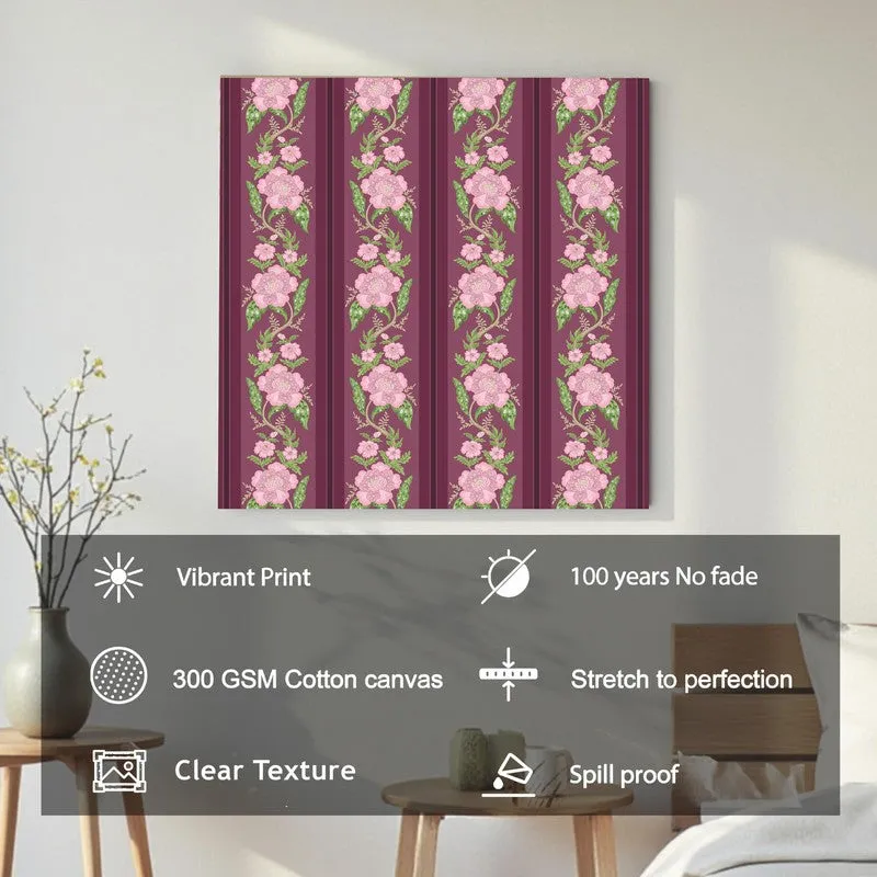 Floral Strips Canvas Wall Art media 6