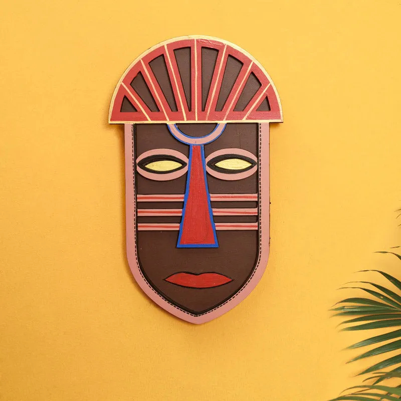 Indrabha Mask Wooden Wall Accent media 1