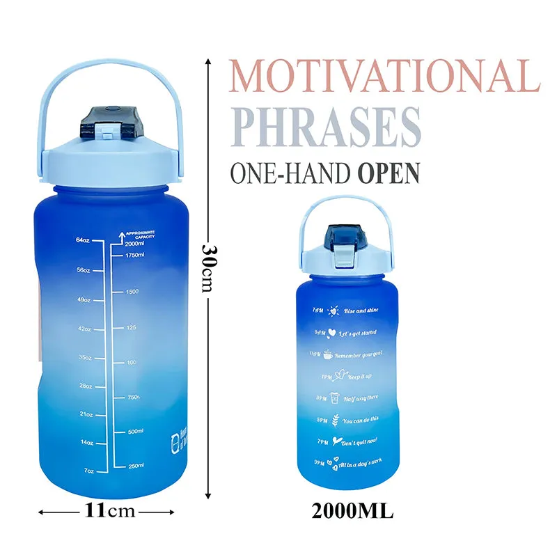 Ombre Sip Water Tumbler (Blue) - 2 L media 9