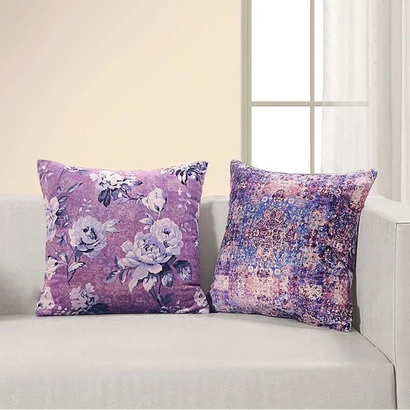 Swayam Lilac Bliss Cushion Cover - Set Of Two media 1
