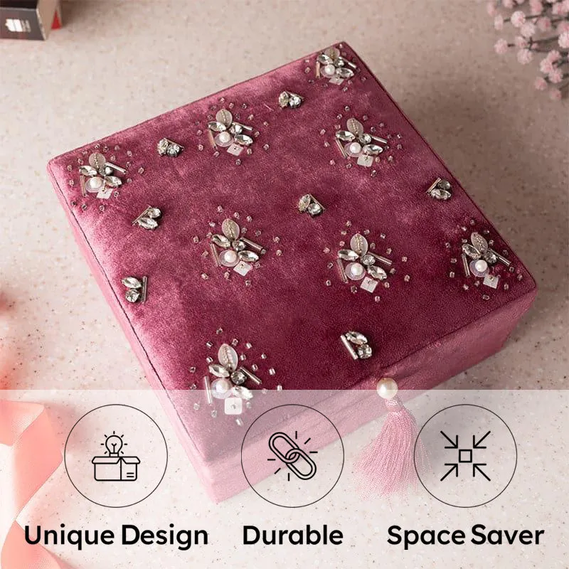 Karsova Luxurious Velvet Storage Organizer Box media 6