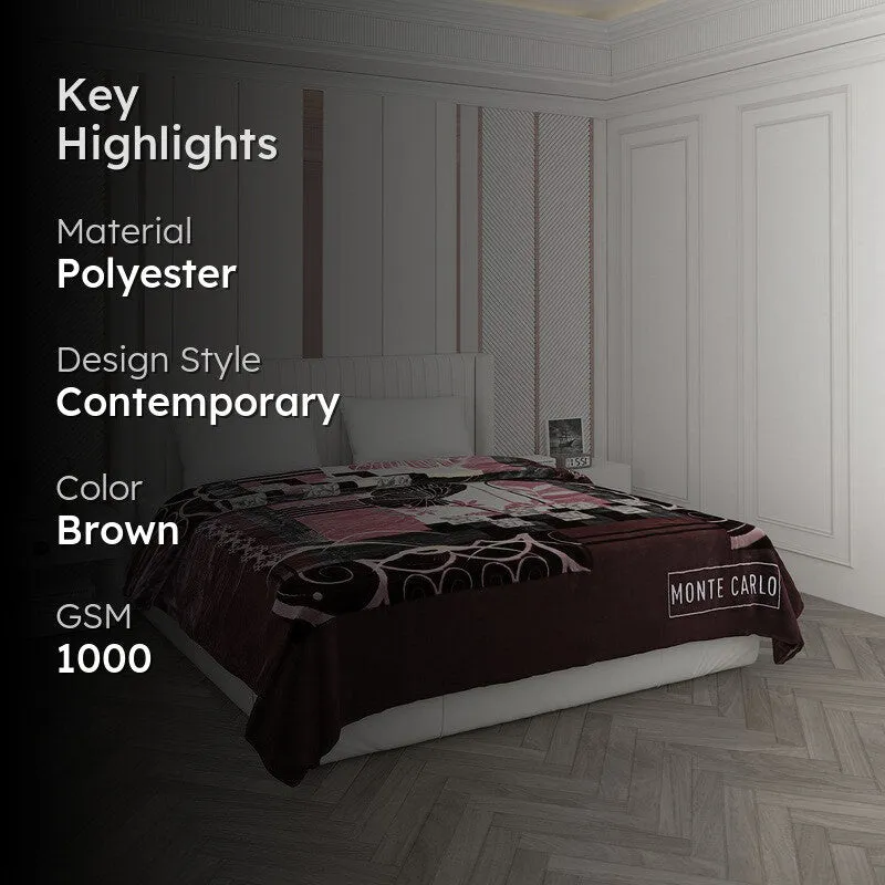 Monte Carlo Crimson Luxe Blanket - 1000 GSM media 2