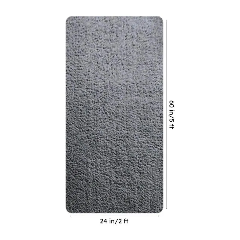 Nuo Luxe Micro Fiber Runner Rug - Silver media 8