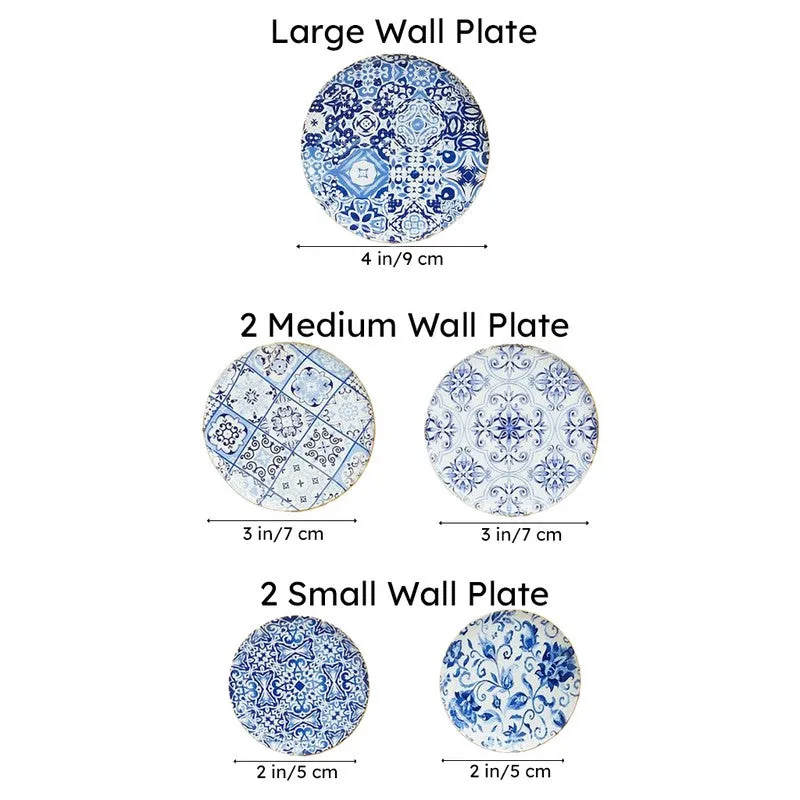 Portugese Charm Wall Plate - Set Of Five media 11