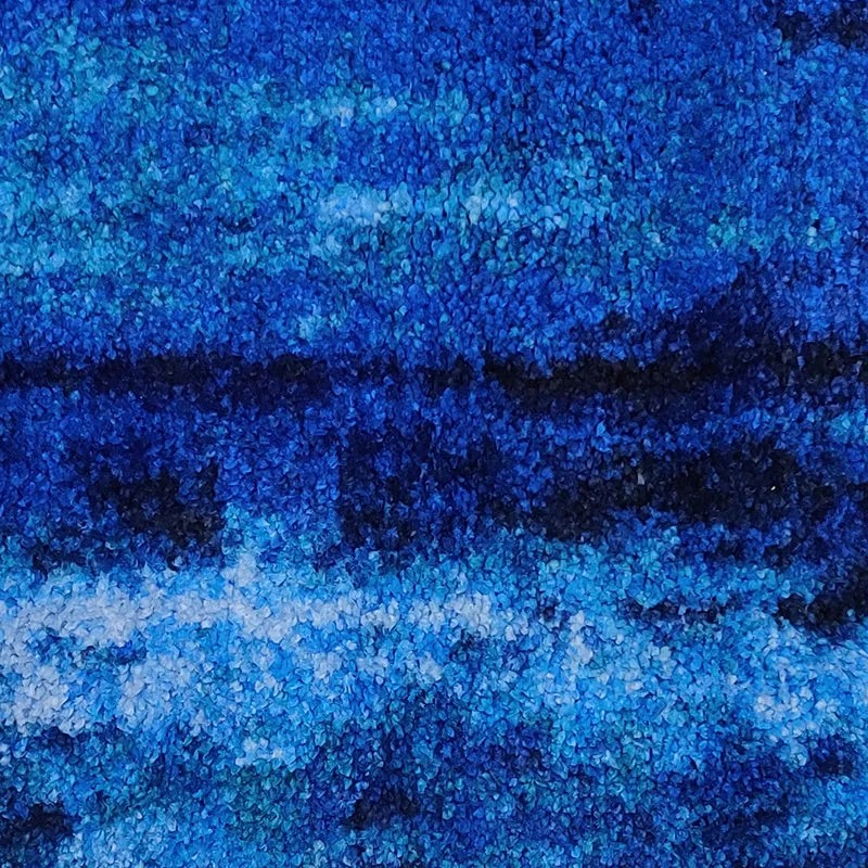 Baird Abstract Micro Fiber Runner Rug - Blue media 4