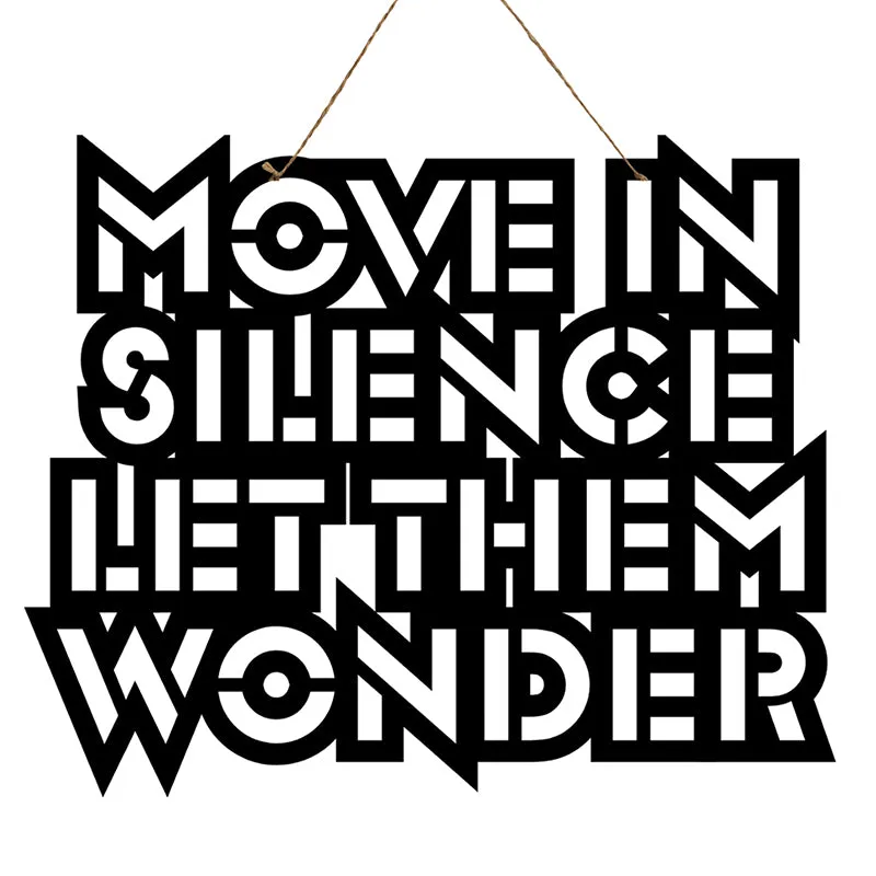 Move In Silence Mild Steel Wall Accent media 3
