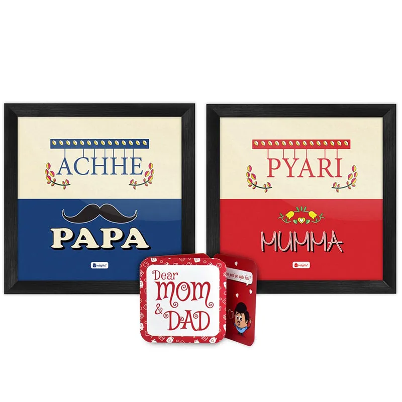 Papa Mumma Pyar Wall Art - Set Of Two media 3
