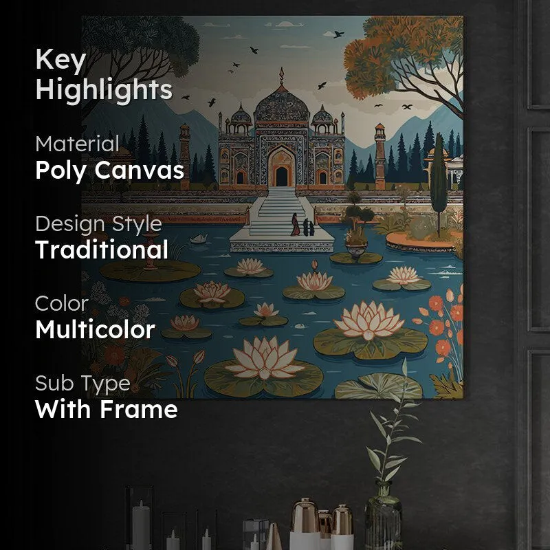 Timeless Taj Mahal Wall Painting media 2