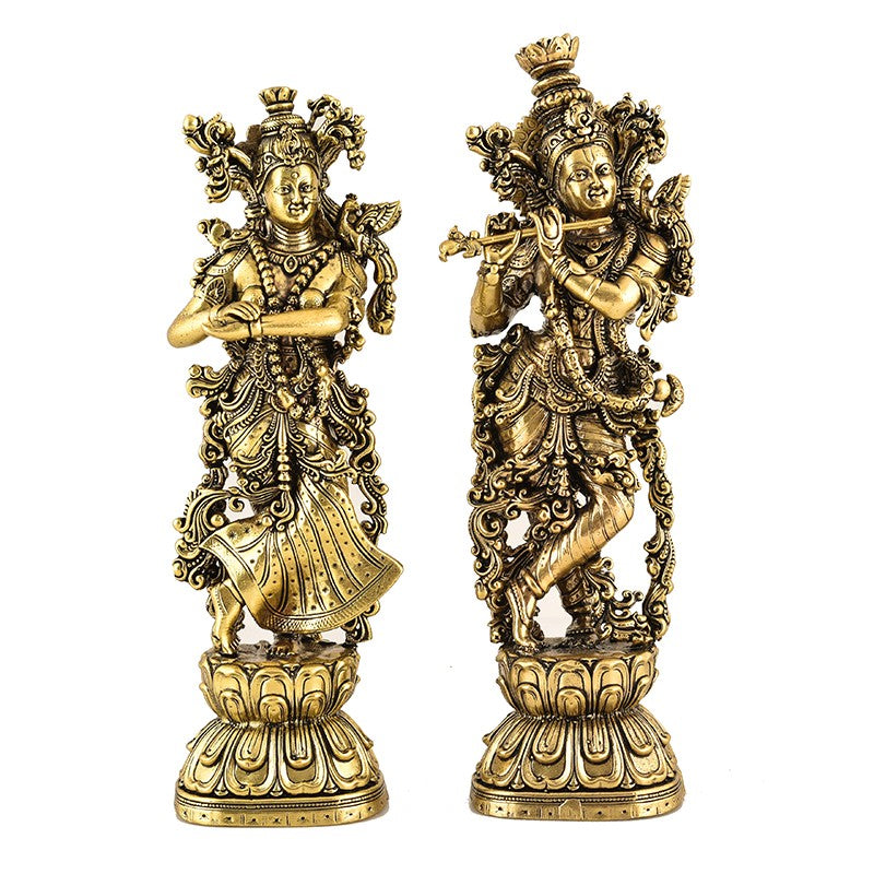 Divine Venugopala Brass Idol - Set Of Two image 4