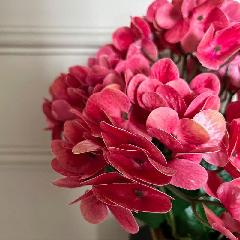 Faux Everlasting Hydrangea Flower Stick - Light Pink media 3