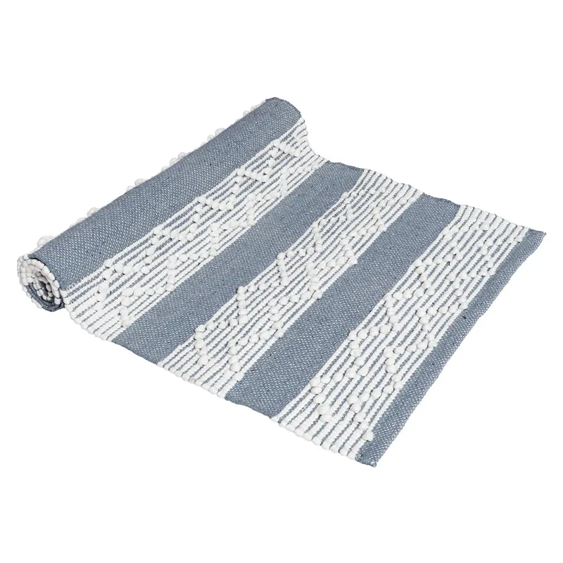 Weavax Cotton Runner Rug - Light Grey media 5