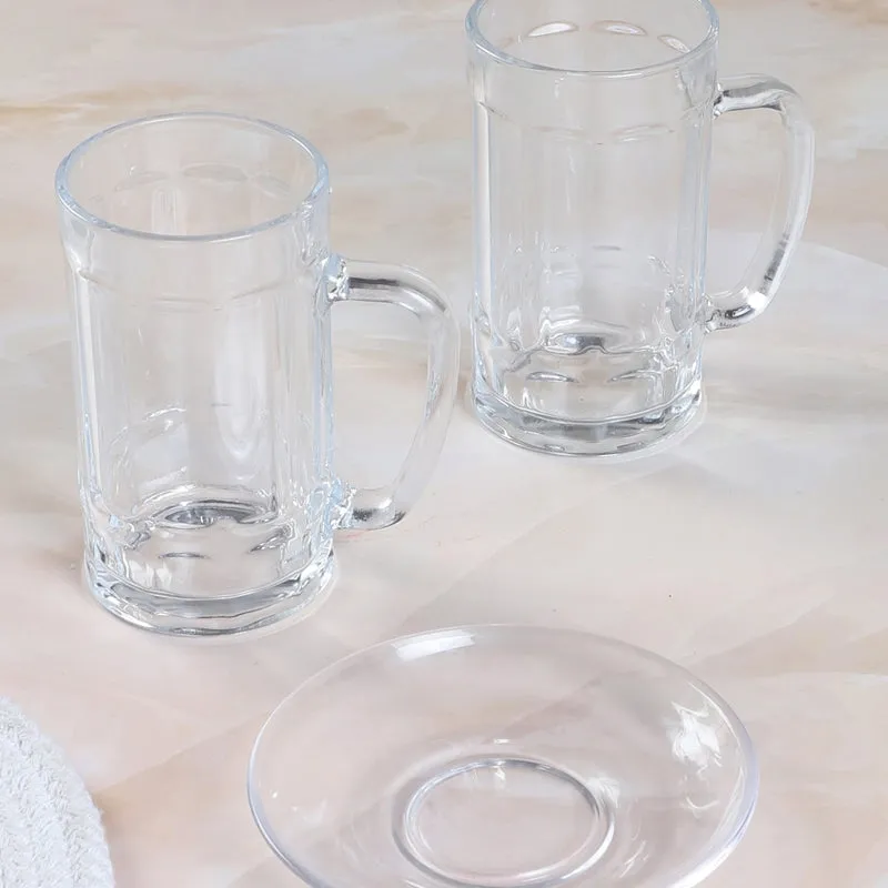 Yasha (400 ML) Beer Glass & Snack Plate Combo - Three Piece Set media 1