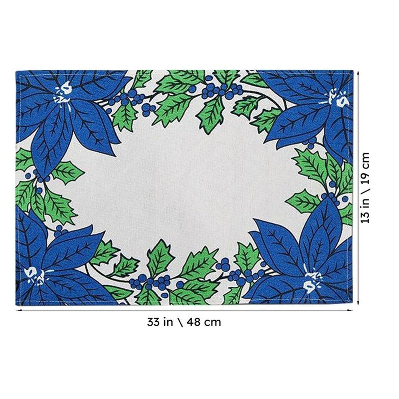Acora Floral Placemat (Blue) - Set of Four media 5