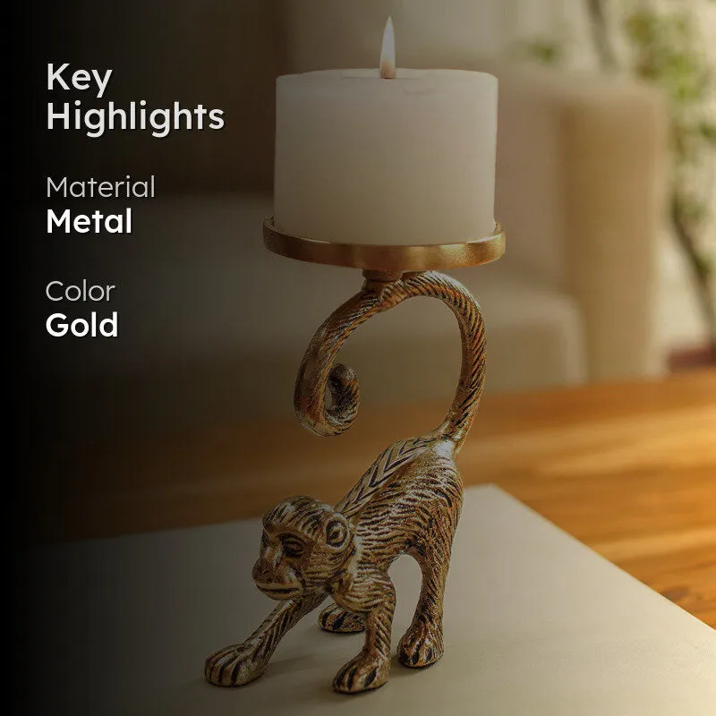 Golden Monkey Candle Holder media 2