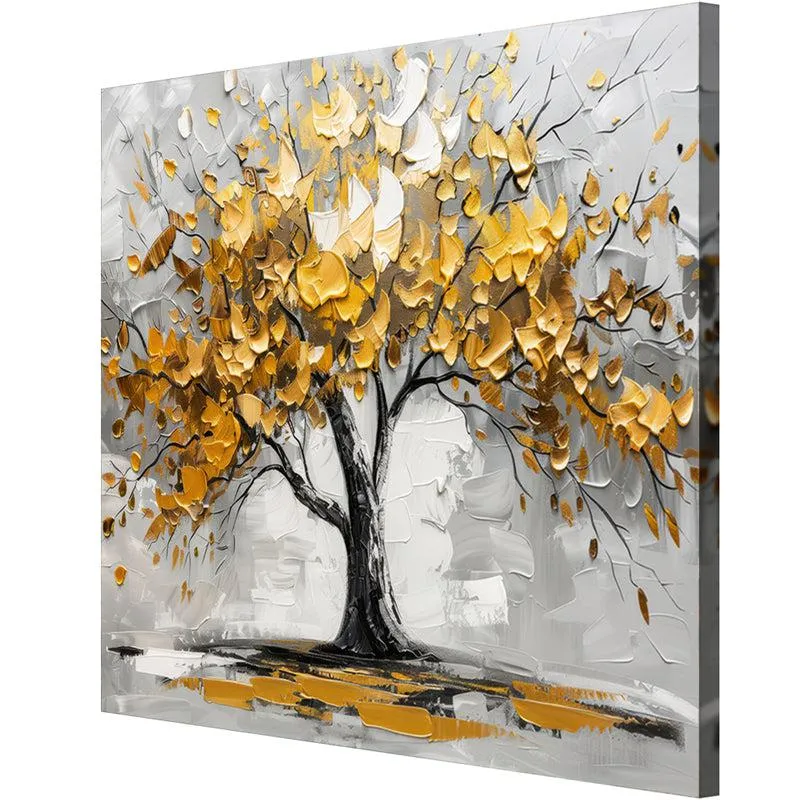 Tree of Gold Poly Canvas Wall Painting media 5