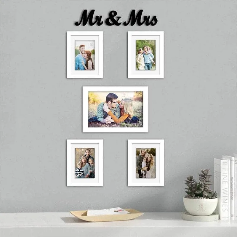 Mr & Mrs Photo Frame - Set Of Six media 1