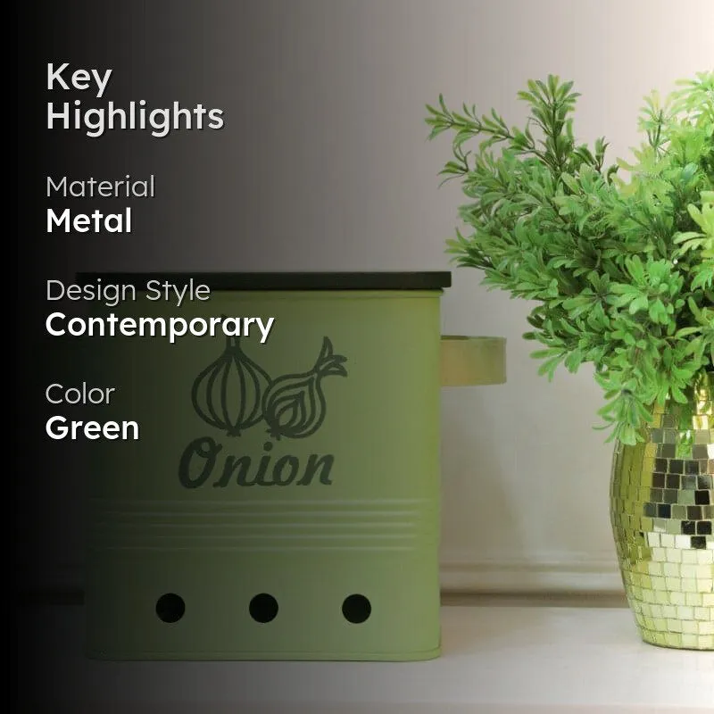 Ferrous Fun Onion Storage Box (Green) - 10 L media 2