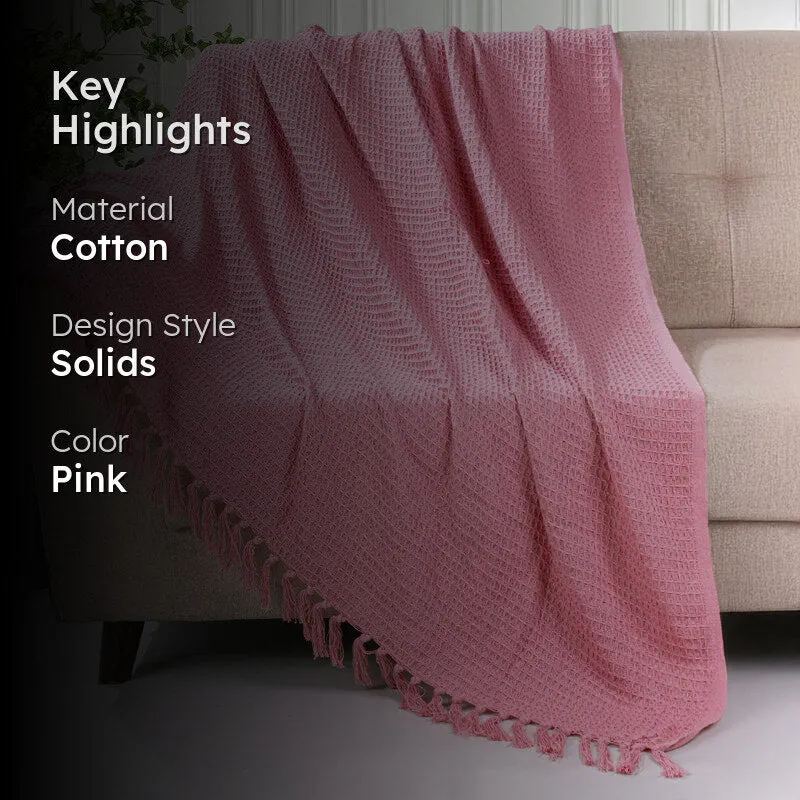 Sunset Curl Throw - Pink media 2